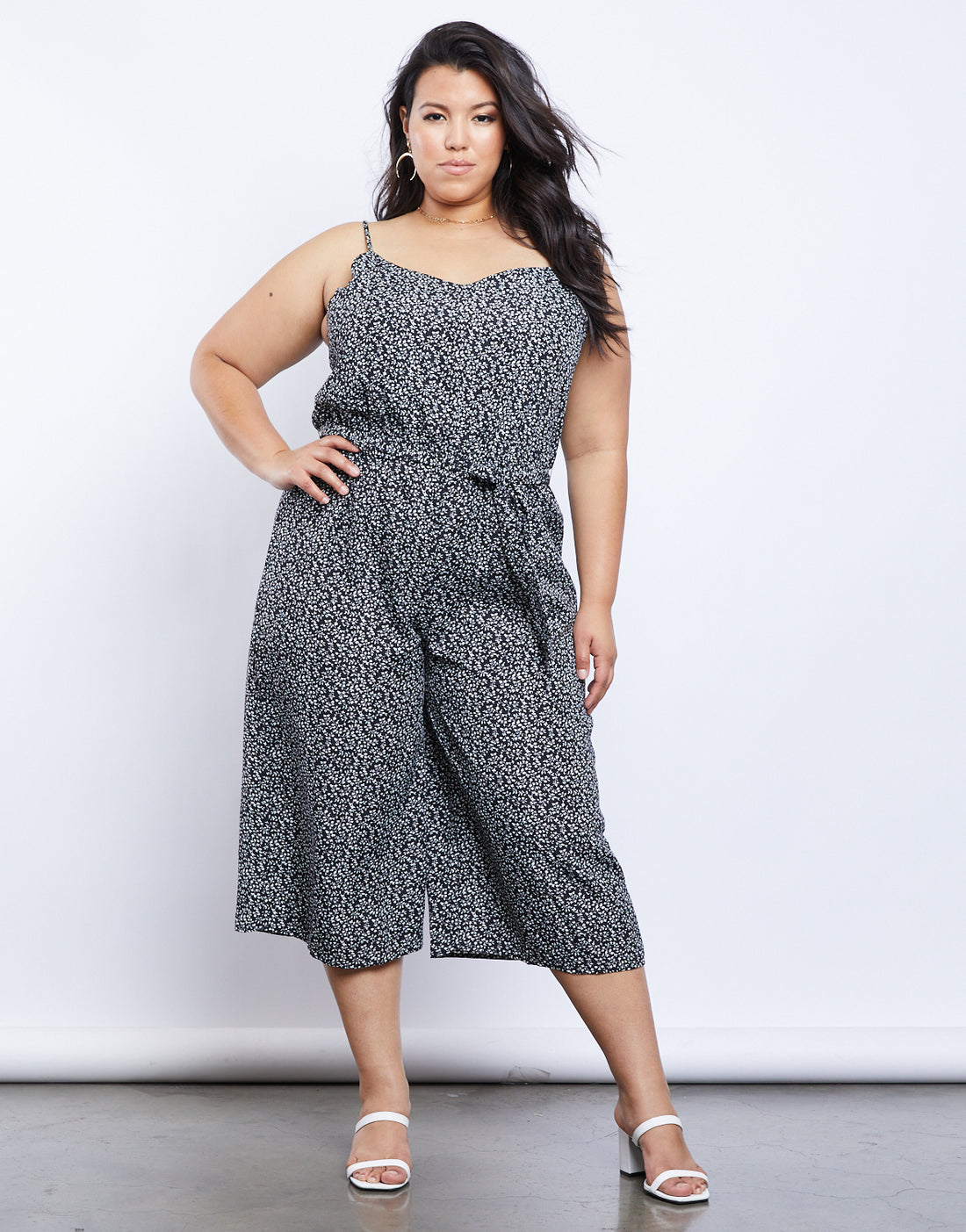 Curve Faye Floral Jumpsuit Plus Size Rompers + Jumpsuits -2020AVE