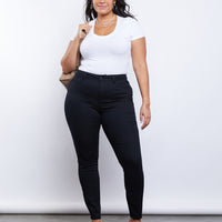Curve Goddess Skinny Jeans Plus Size Bottoms -2020AVE