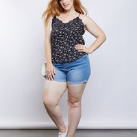 Curve Isabella Floral Cami Plus Size Tops -2020AVE