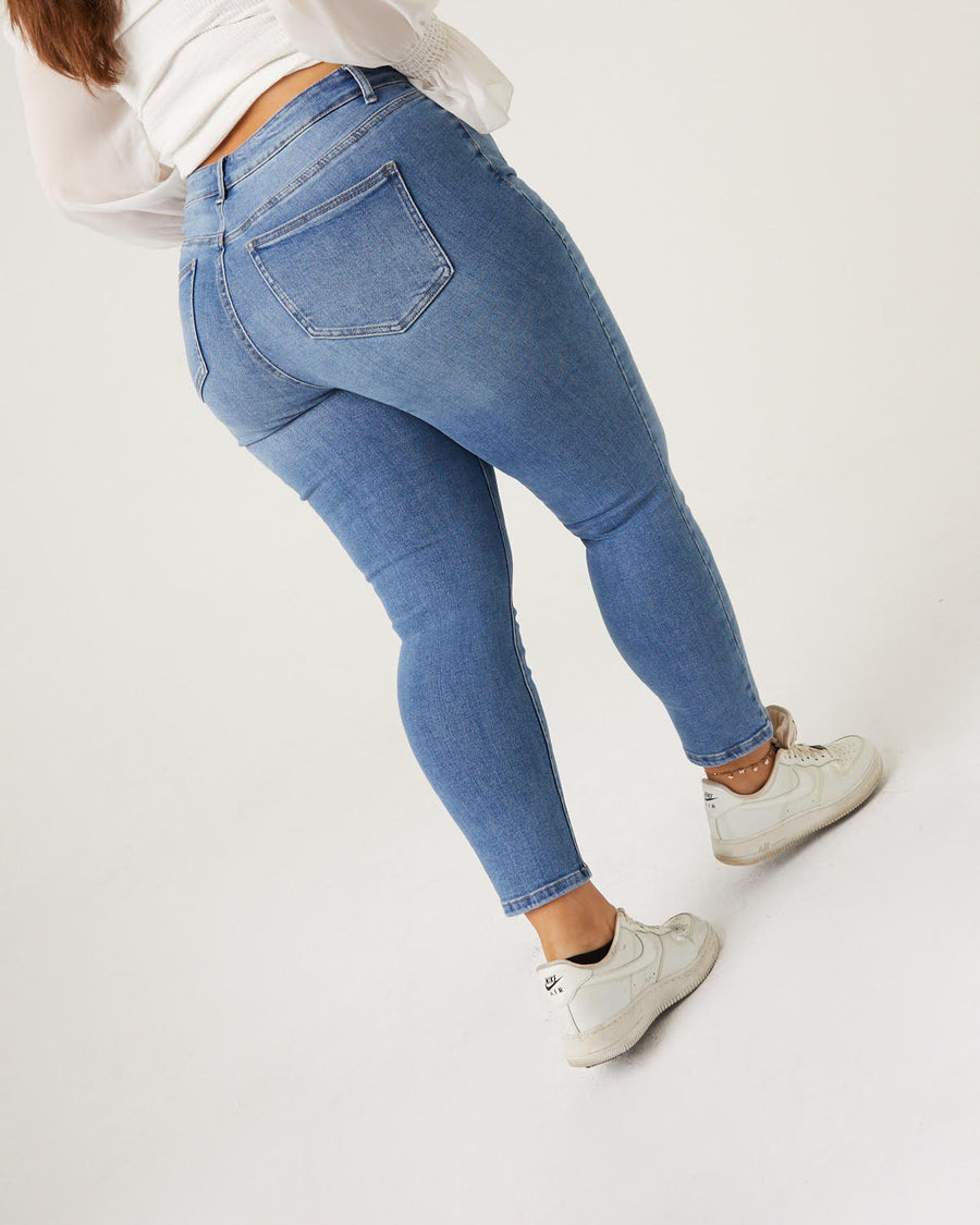 Curve Classic Skinny Jeans Plus Size Bottoms Medium Blue 14 -2020AVE