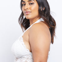 Curve Just Lacey Bralette Plus Size Intimates Off-White 1XL -2020AVE
