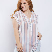 Curve Keep it Casual Top Plus Size Tops Rust 1XL -2020AVE
