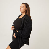 Curve Chenille Shrug Cardigan Plus Size Outerwear -2020AVE
