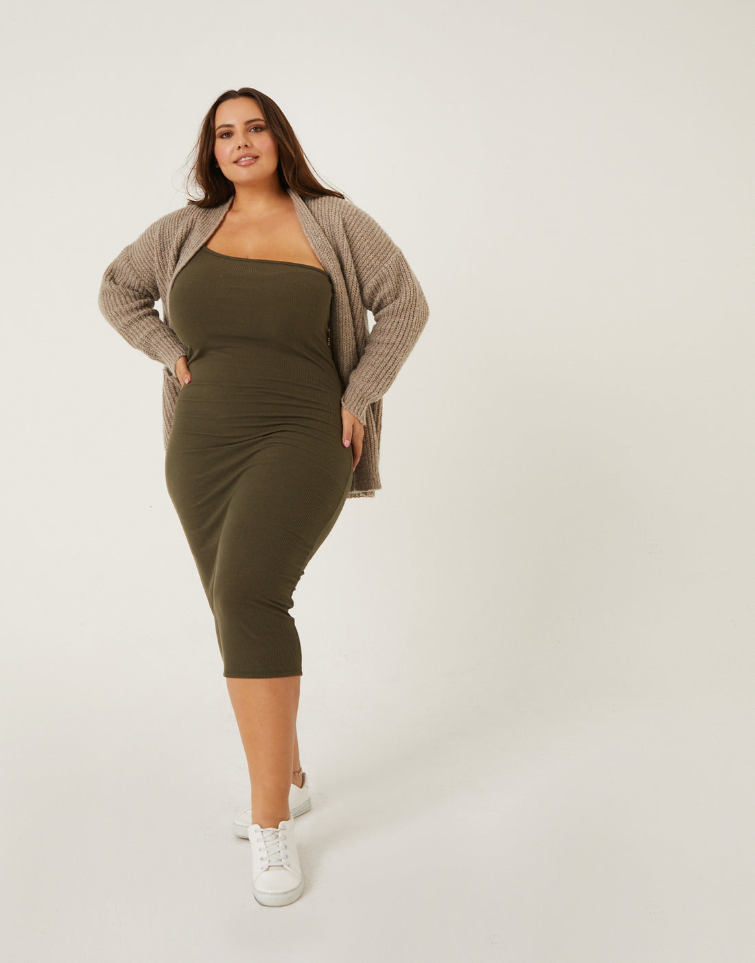 Plus Size One Shoulder Tank Dress - plus size one shoulder midi dress 2020AVE Plus Size One Shoulder Tank Dress - plus size one shoulder midi dress 2020AVE