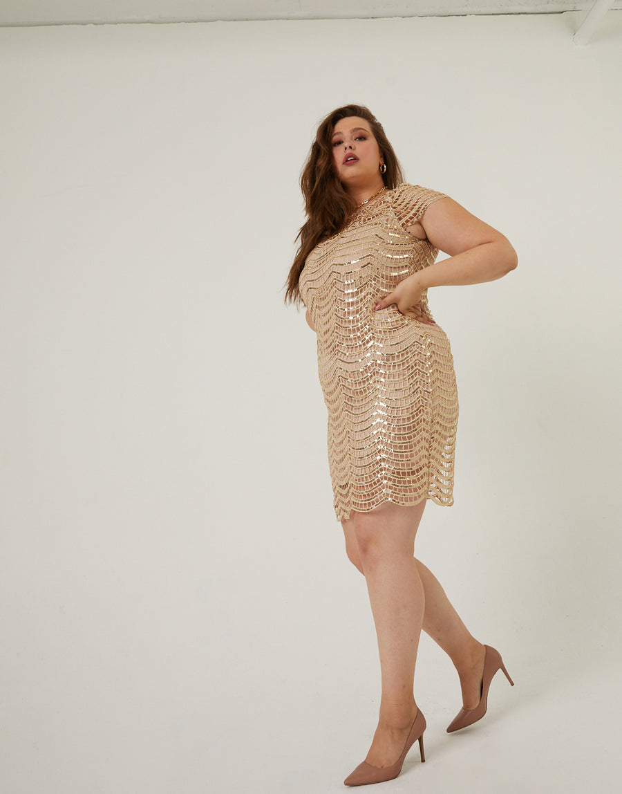 Curve Sequin Dress Plus Size Dresses -2020AVE