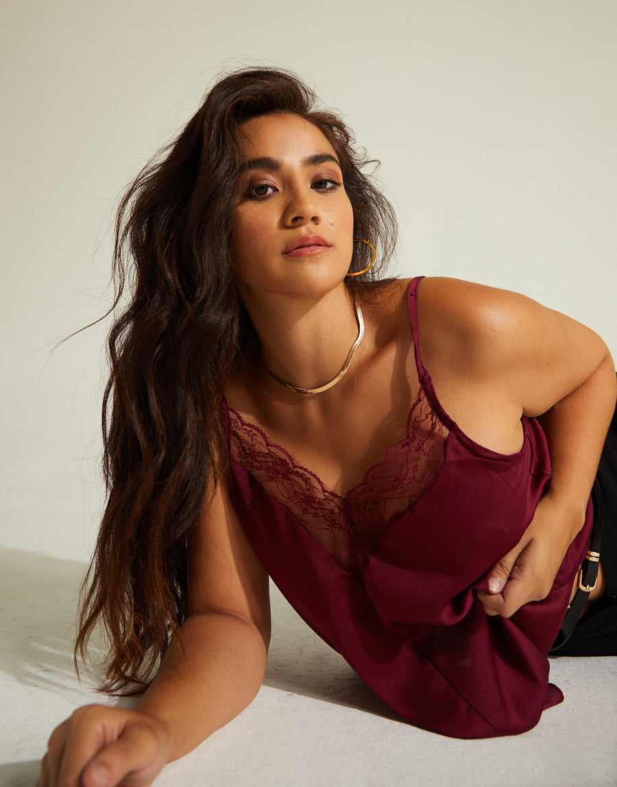Curve Sleepless Nights Cami Plus Size Tops -2020AVE