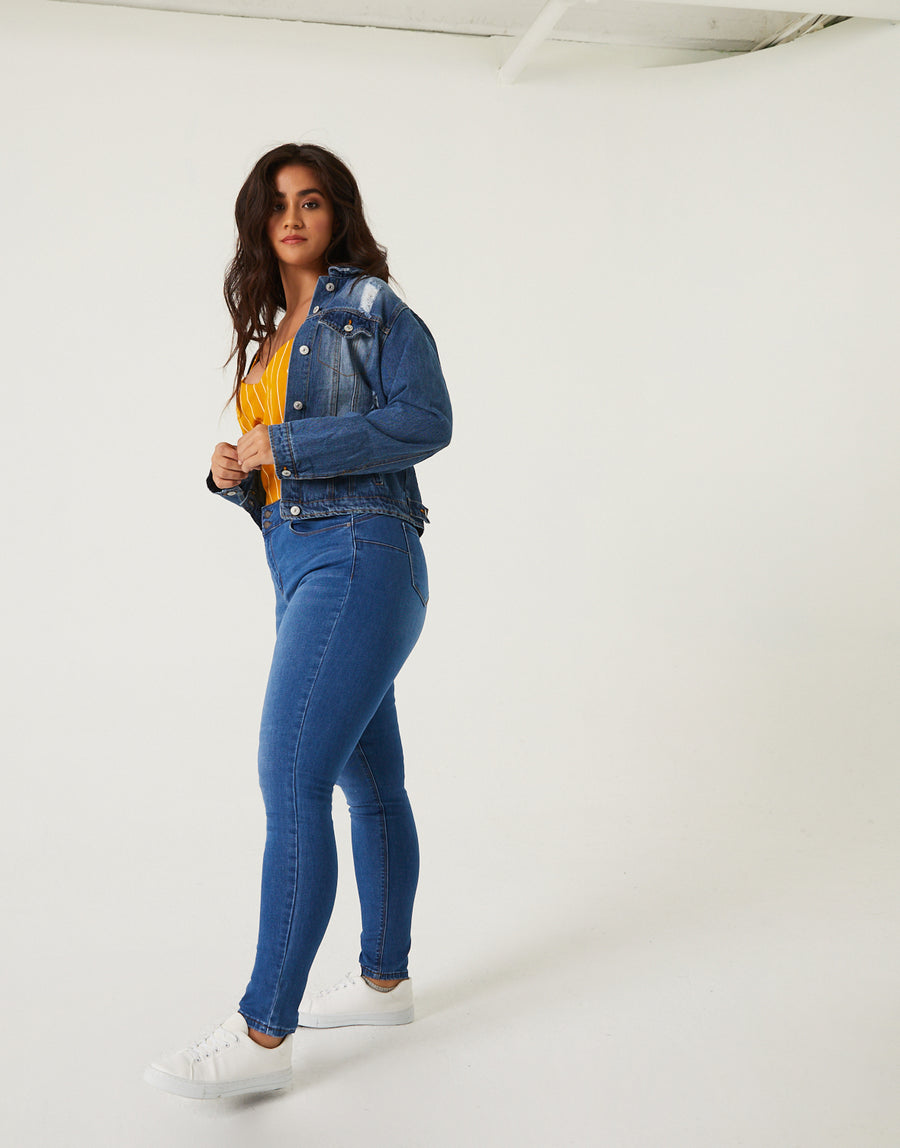 Curve Classic Skinny Jeans Plus Size Bottoms -2020AVE