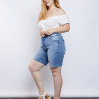 Curve Swiss Dot Top Plus Size Tops -2020AVE