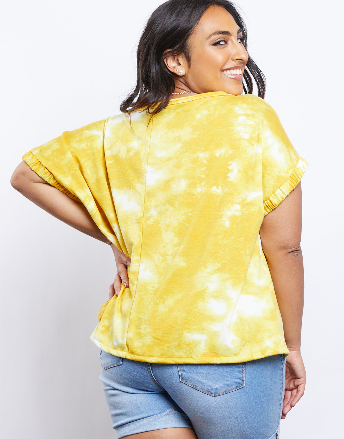 oversized tie dye tee