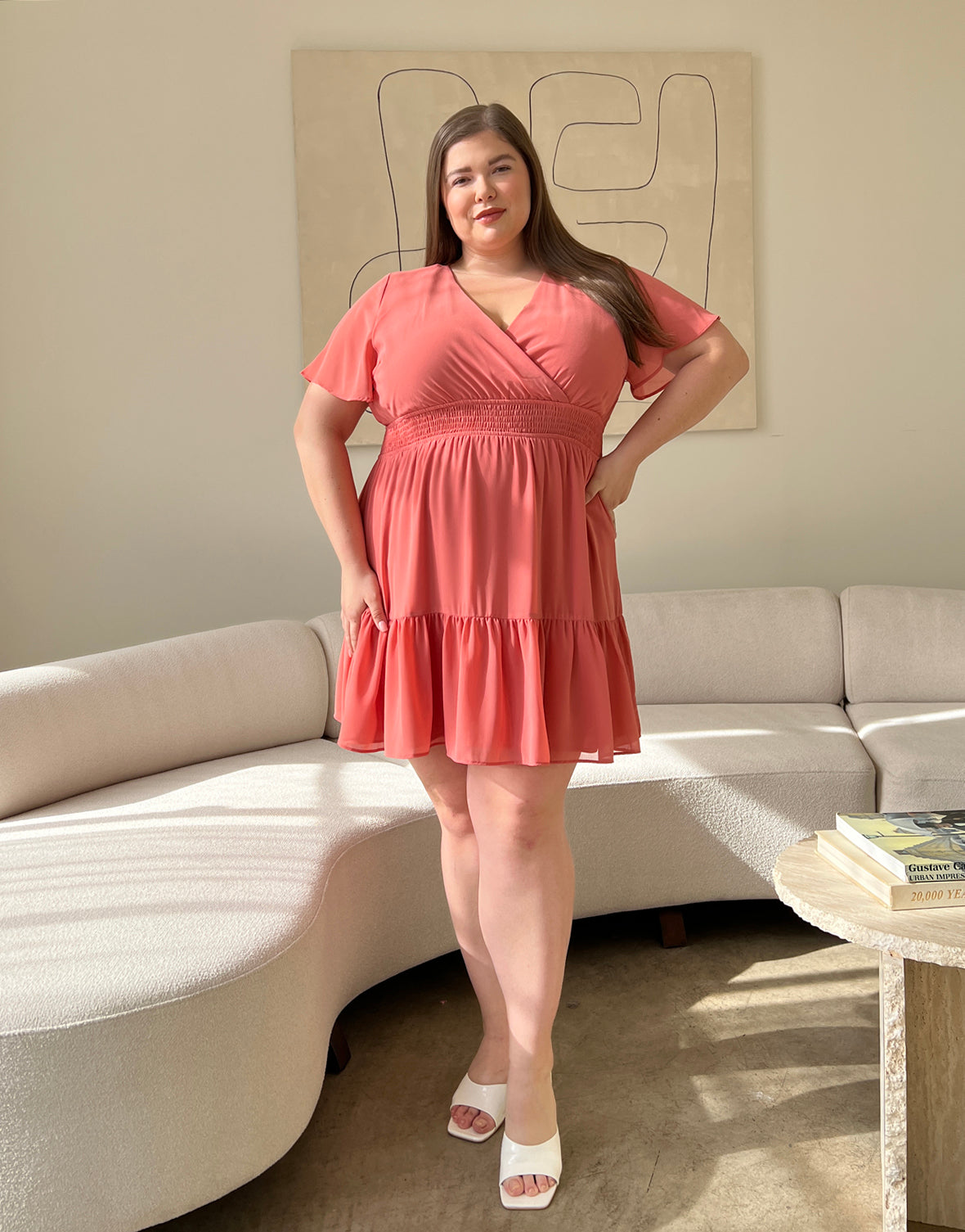 Plus Size Tiered Chiffon Sundress 2020AVE — free download