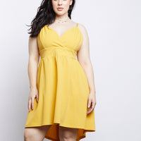 Curve All Nighter Dress Plus Size Dresses Mustard 1XL -2020AVE