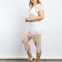 Curve Boho Girl Crochet Dress Plus Size Dresses -2020AVE