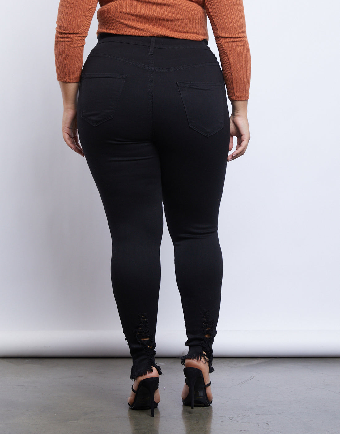 Curve Cassidy Distressed Jeans Plus Size Bottoms -2020AVE