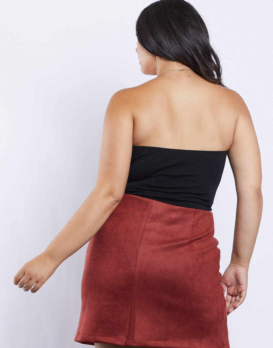 Curve Clair Strapless Bodysuit Plus Size Tops -2020AVE