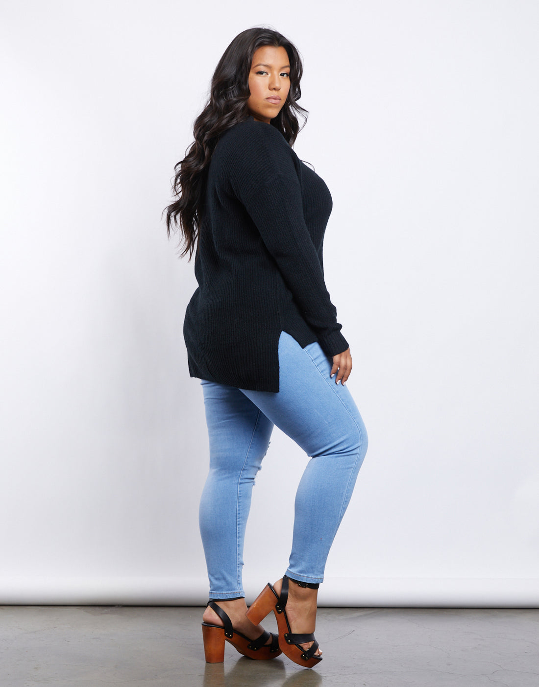 Curve Comfy Girl Sweater Plus Size Tops -2020AVE