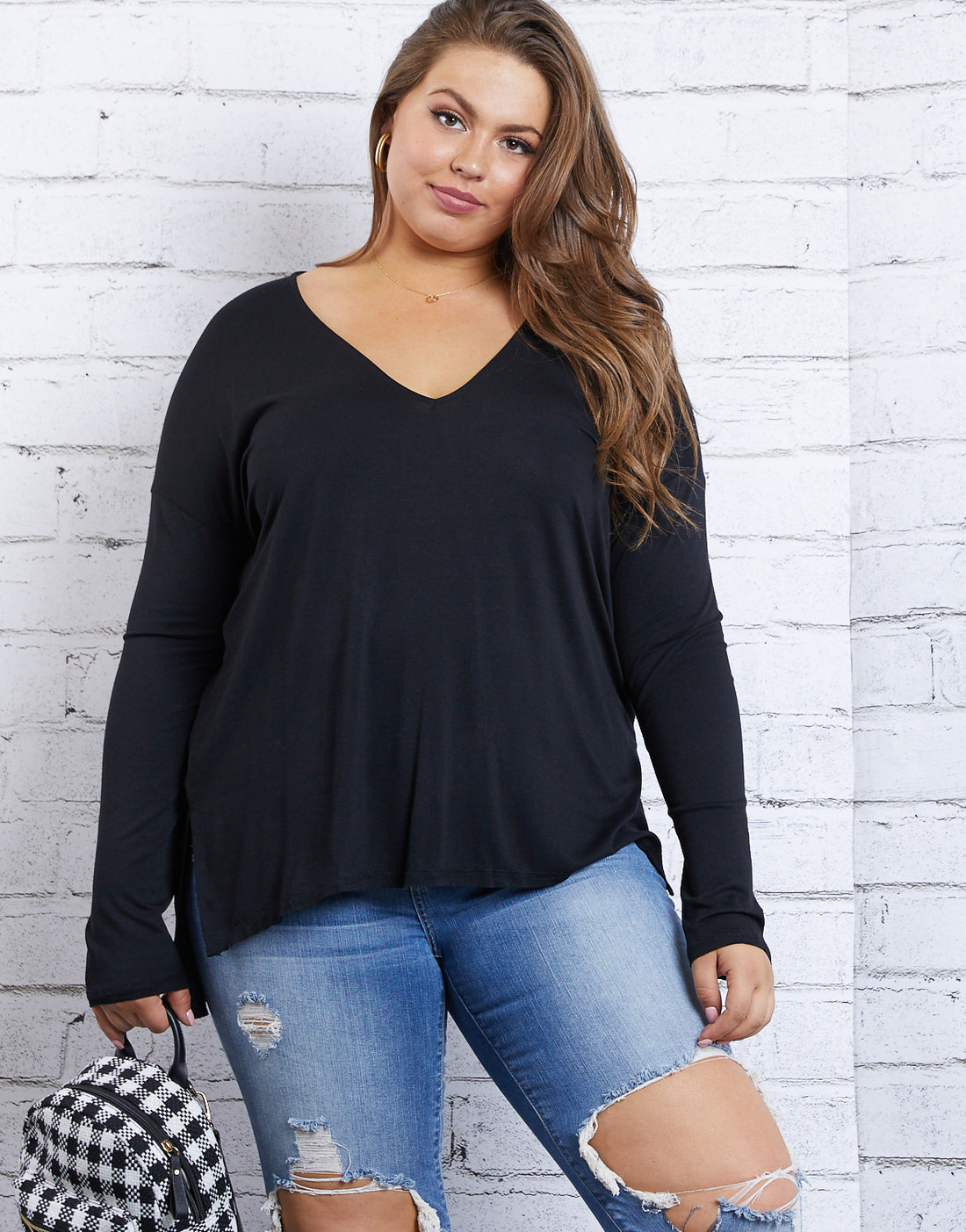 Plus Size Cozy Long Sleeve Tee – 2020AVE