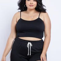 Curve Easy As That Undershirt Plus Size Intimates Black Plus Size One Size -2020AVE