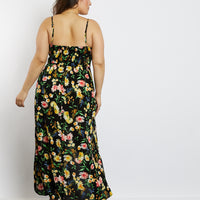 Curve Floral Days Maxi Dress Plus Size Dresses -2020AVE