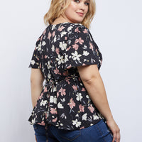 Curve Floral For You Top Plus Size Tops -2020AVE