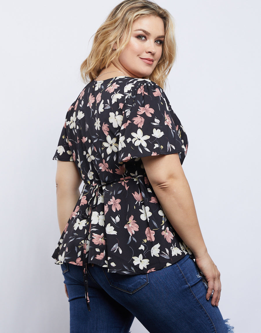 Curve Floral For You Top Plus Size Tops -2020AVE