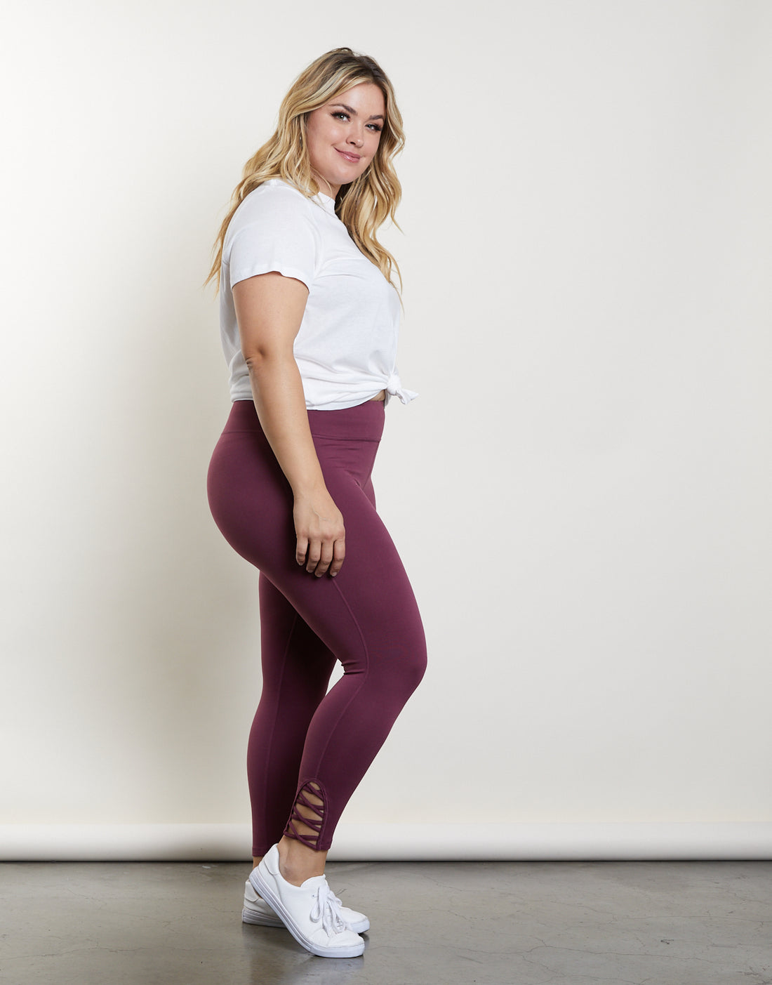 Curve In The Zone Leggings Plus Size Bottoms -2020AVE