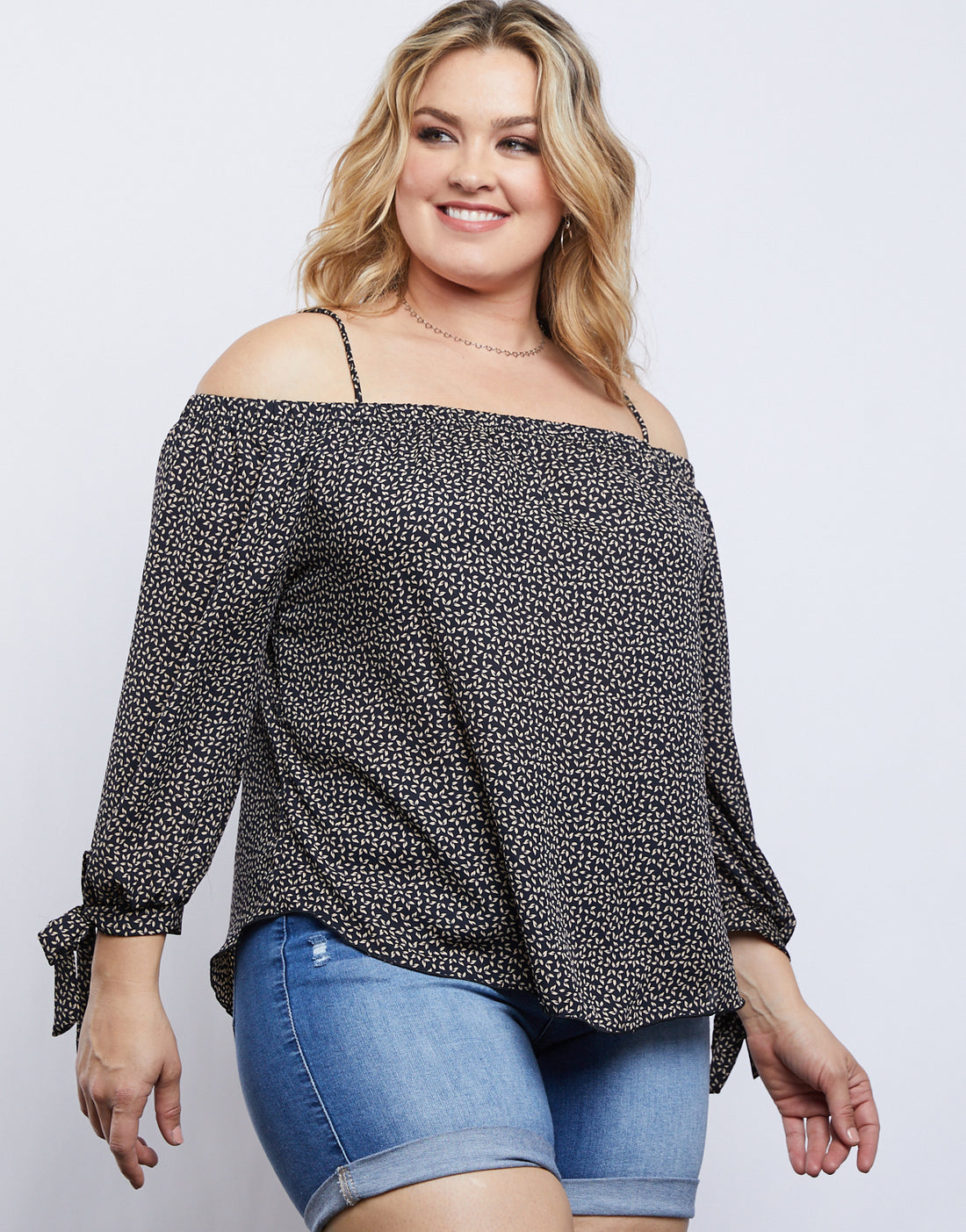 Curve Jane Off the Shoulder Top Plus Size Tops -2020AVE
