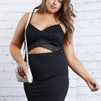 Curve Kailyn Open Front Dress Plus Size Dresses Black 1XL -2020AVE