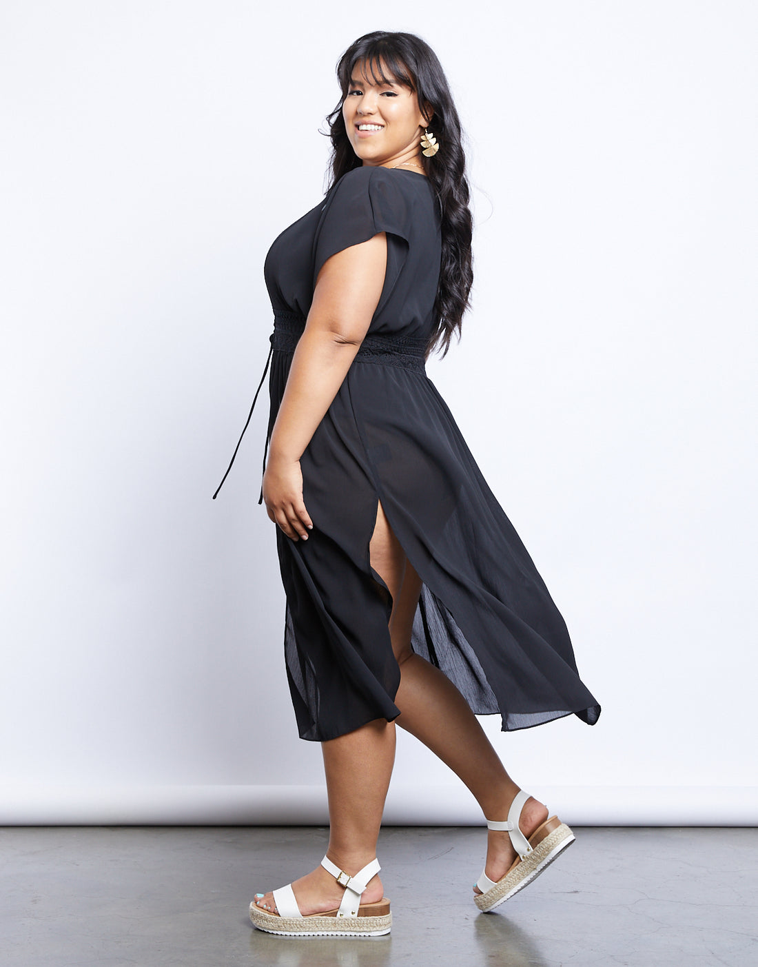 Curve Lost In Paradise Cover-Up Dress Plus Size Dresses -2020AVE