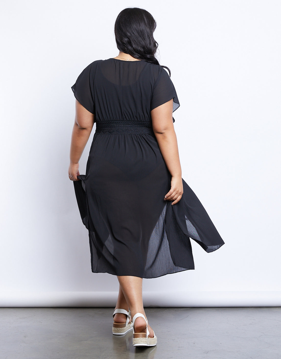 Curve Lost In Paradise Cover-Up Dress Plus Size Dresses -2020AVE