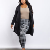 Curve Monica Knit Cardigan Plus Size Outerwear Black 1XL -2020AVE