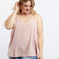 Curve On My Way Tank Top Plus Size Tops Pink XL -2020AVE