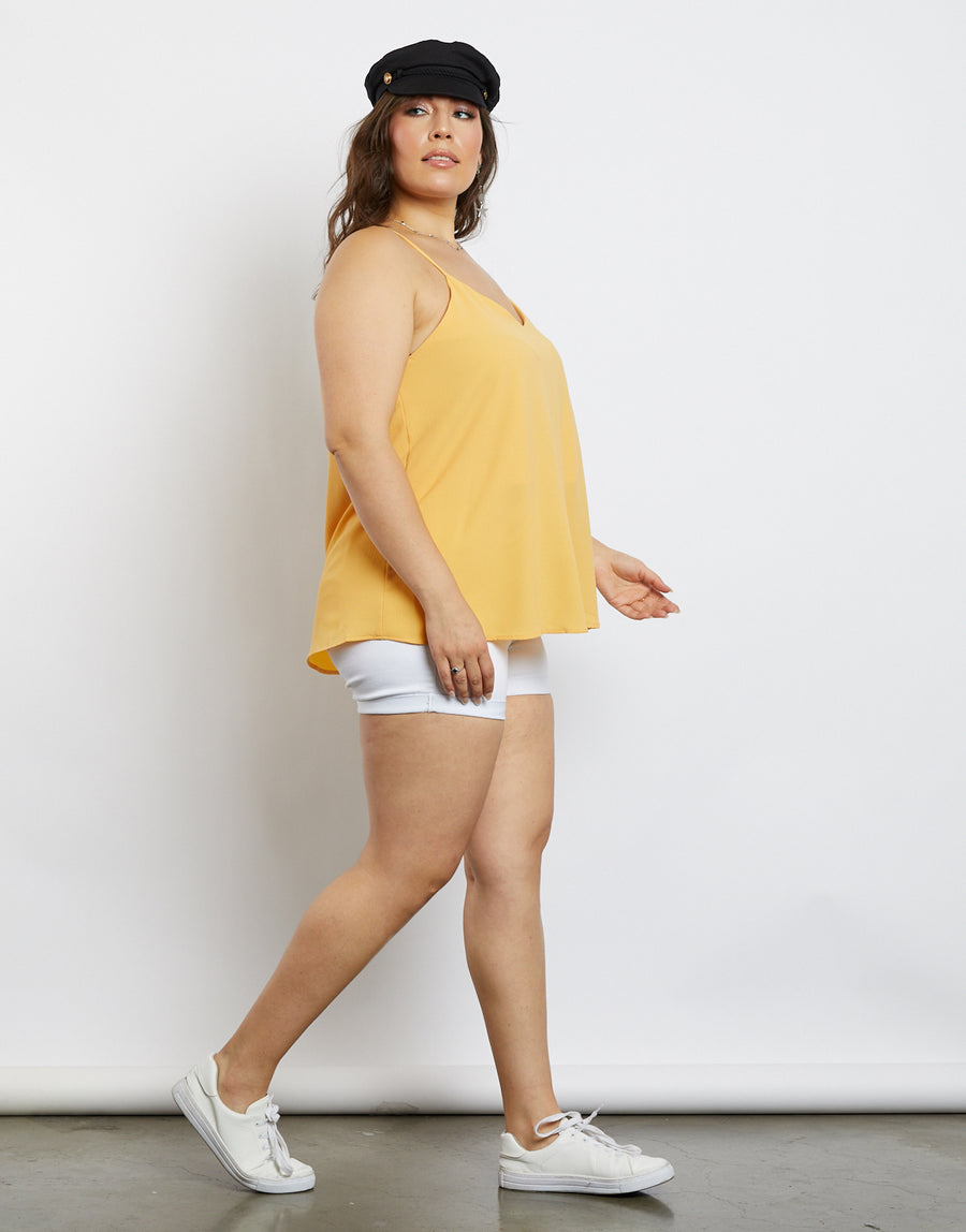 Curve On My Way Tank Top Plus Size Tops -2020AVE