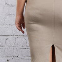 Curve On Repeat Bodycon Skirt Plus Size Bottoms -2020AVE