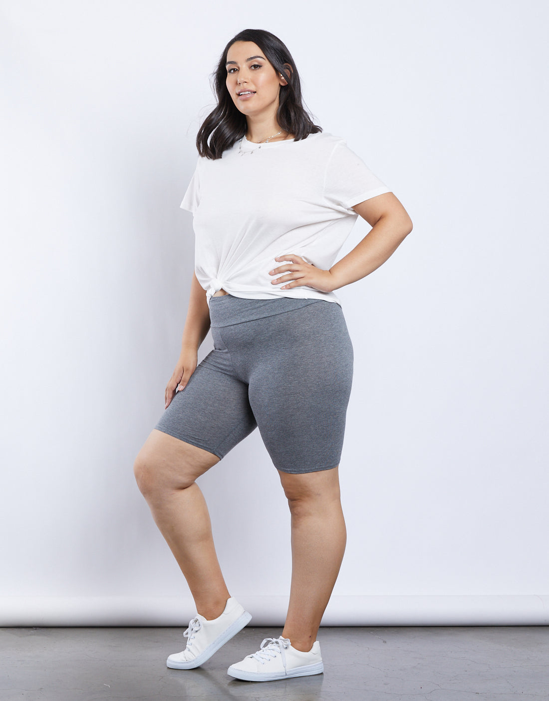 Curve Relax This Weekend Shorts Plus Size Bottoms Charcoal 1XL -2020AVE