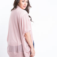 Curve See Right Through Me Cardigan Plus Size Outerwear -2020AVE