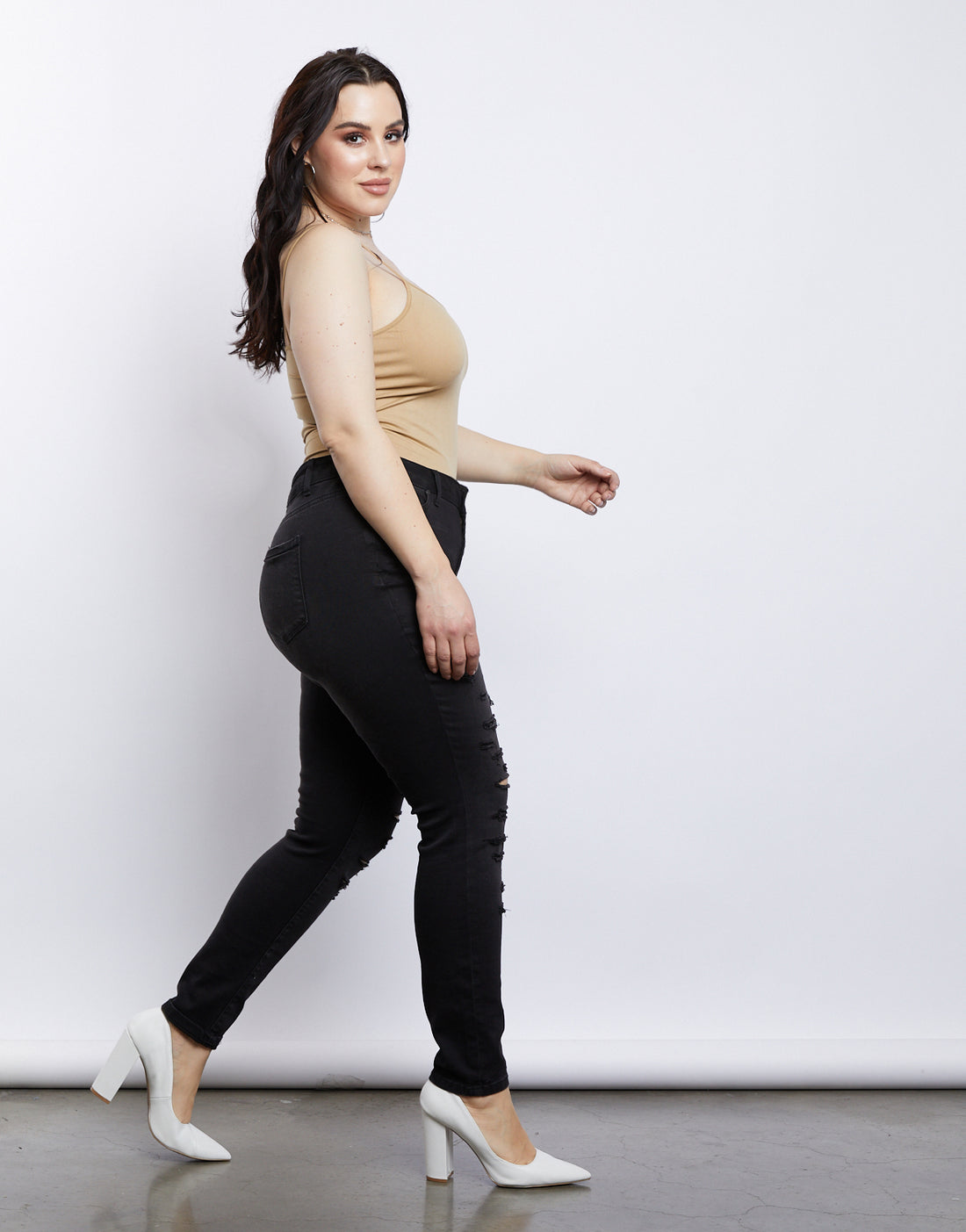 Curve Simply Simple Cami Plus Size Tops -2020AVE