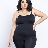 Curve Spandex Shaper Cami Plus Size Intimates Black Plus Size One Size -2020AVE