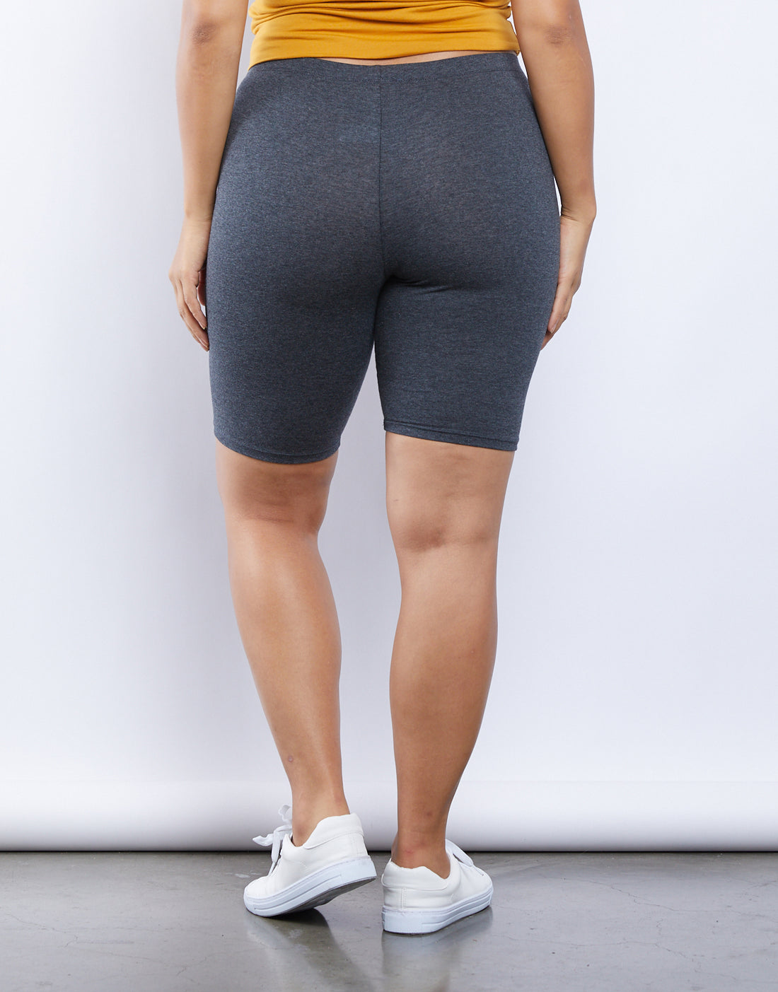 Curve Sporty Girl Biker Shorts Plus Size Bottoms -2020AVE