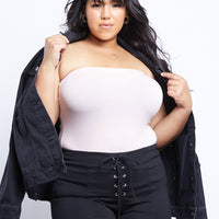 Curve Summer Tube Top Plus Size Tops Blush 1XL -2020AVE