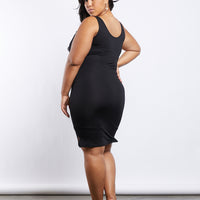 Curve Sunny Days Bodycon Dress Plus Size Dresses -2020AVE
