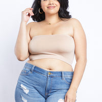 Curve Sweet And Simple Bandeau Plus Size Intimates Nude Plus Size One Size -2020AVE