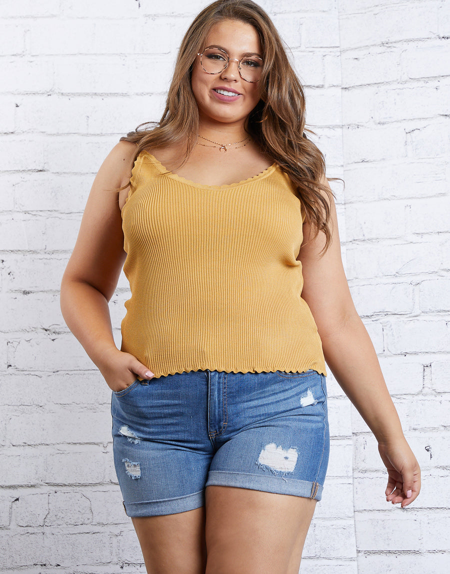 Curve Take It Easy Tank Plus Size Tops -2020AVE