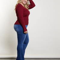 Curve You and V Sweater Plus Size Tops -2020AVE