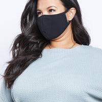 Protective Face Mask Accessories Black One Size -2020AVE