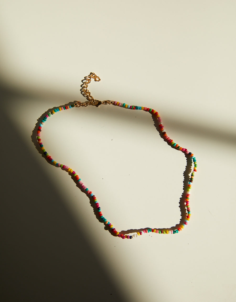 Rainbow Beaded Necklace Jewelry Multi One Size -2020AVE