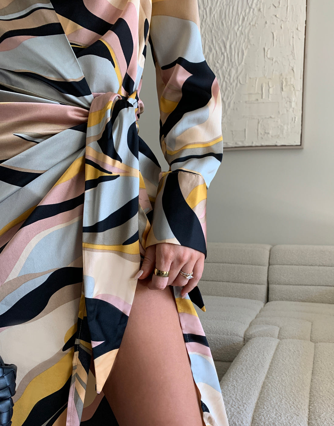 Modern Print Maxi Dress Dresses -2020AVE
