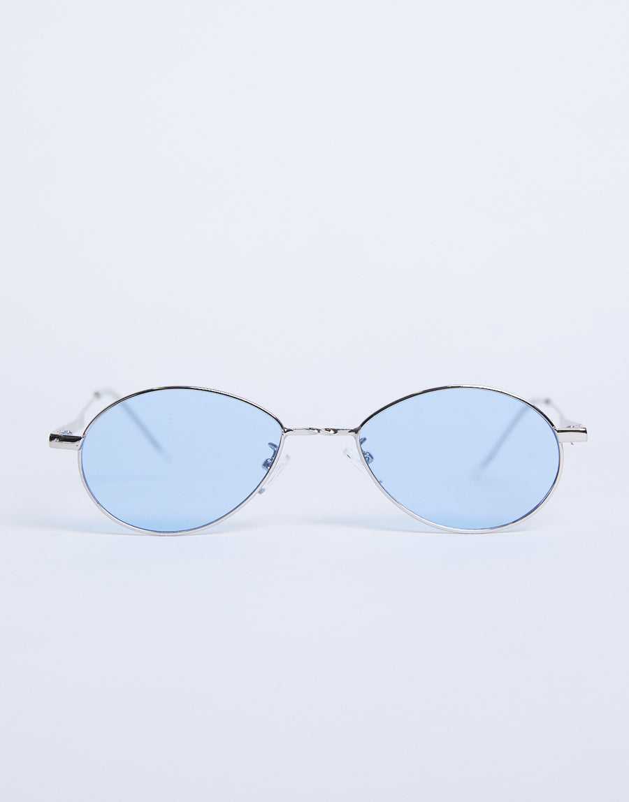 Retro Days Colored Sunglasses Accessories Blue One Size -2020AVE