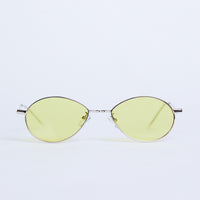 Retro Days Colored Sunglasses Accessories Yellow One Size -2020AVE