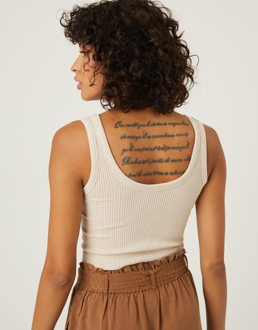 Ribbed Seamless Cropped Tank Tops -2020AVE
