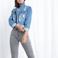 Road Tripping Cropped Denim Jacket Outerwear -2020AVE